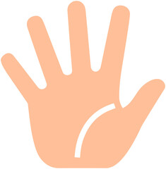 Obraz premium Hand Flat Icon 