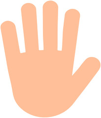 Fototapeta premium Hand Flat Icon 