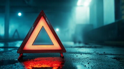 triangle caution warning sign for notification error and maintenance concept, network security, computer virus detected data protection.