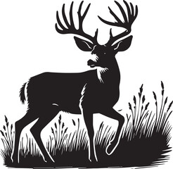 Deer silhouette vector