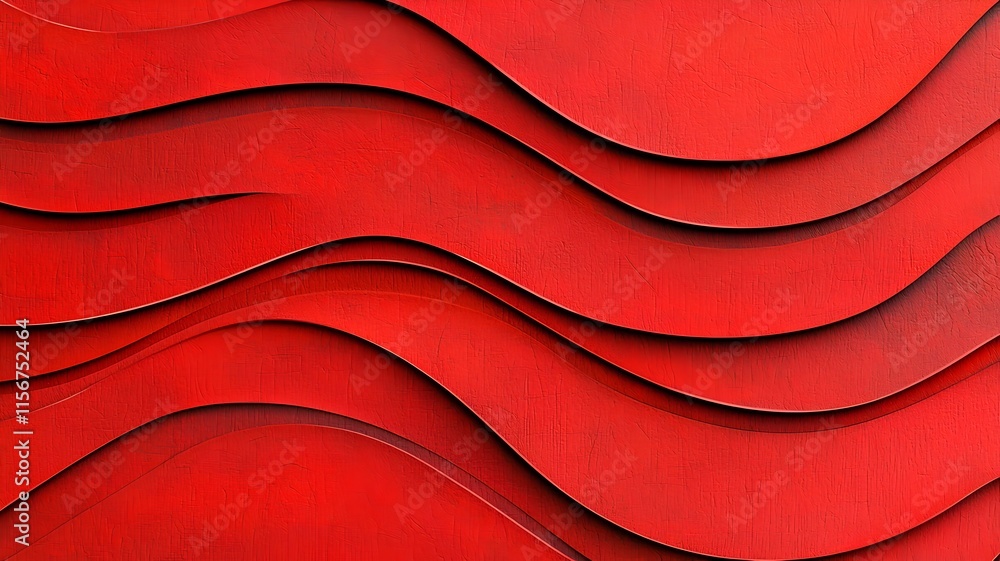 Poster flowing abstract red and gold wave patterns for chinese new year background with blank center space 