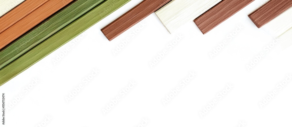 Poster diagonal green and brown stripes on a white background creating a vibrant design with ample empty sp
