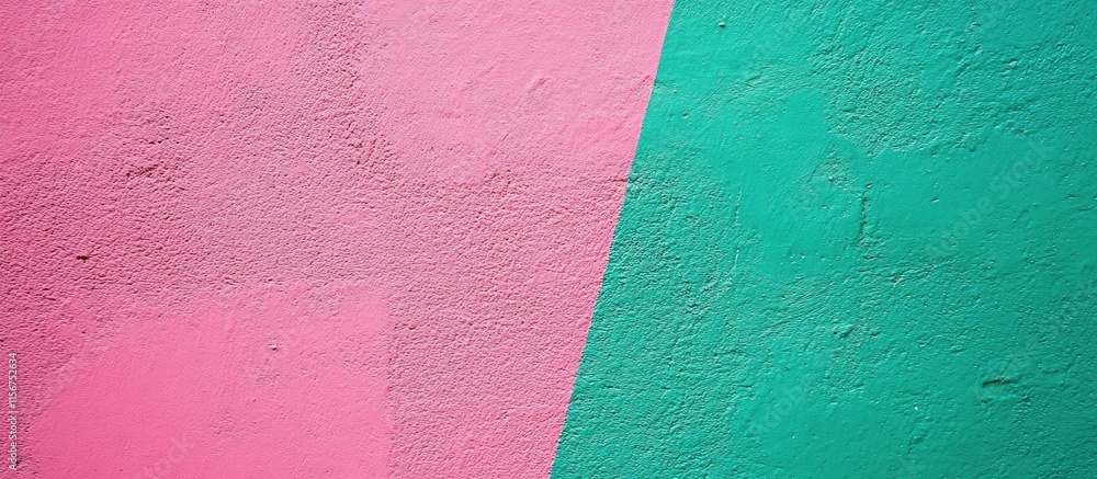 Poster vibrant green and pink abstract background simple texture with ample space for text and design eleme