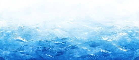 Fototapeta premium Stunning watercolor ocean waves blue marble texture ideal for interior design ceramics banners and wall art with space for text