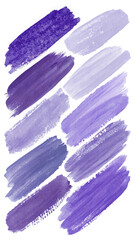 Purple paint strokes, textured brush marks, artistic background, vibrant color palette, creative design elements.