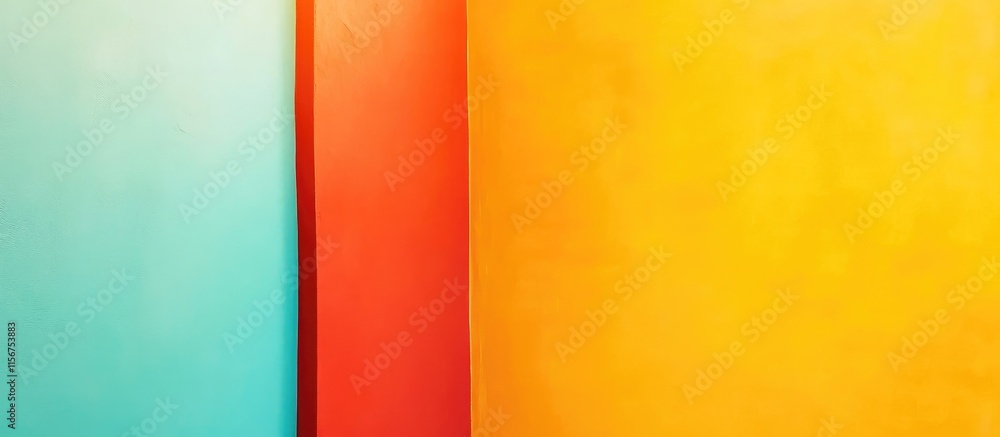 Poster vibrant colorful interior walls of a modern home with empty space for text and design elements