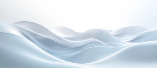 Serene soft waves with gentle backlighting creating an airy atmosphere and ample copy space for text integration