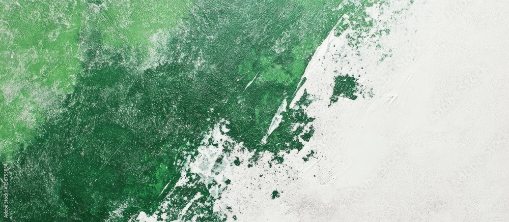 Poster green and white abstract textured background for home decor with ample space for creative text or de