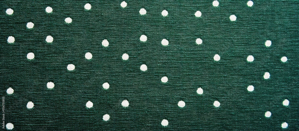 Poster green and white dotted fabric texture wallpaper suitable for backdrop or template with ample space f