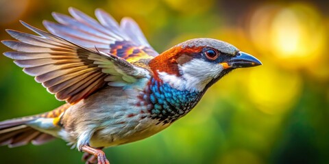 Obraz premium Striking Bird Portrait 2: Medium Shot - Avian Majesty in Flight