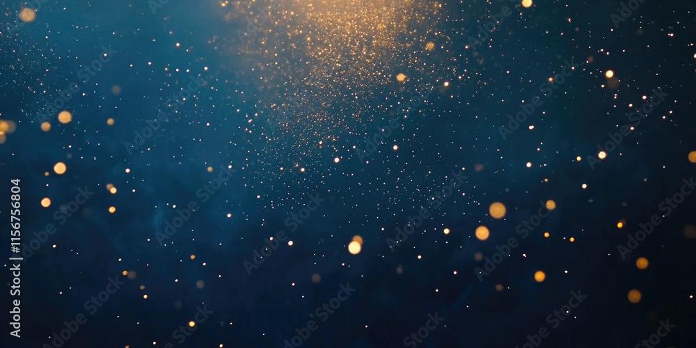 Aufkleber elegant blue background with golden glittering sparkles creating a festive atmosphere perfect for ad