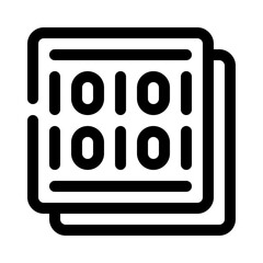 binary line icon