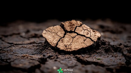 Cracked Soil Revealing Earth