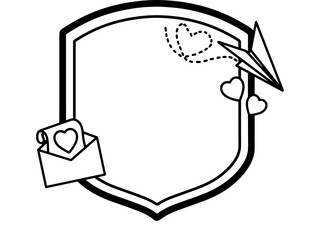 Frame Background Valentine Heart Illustration