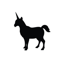 A antelope vector silhouette illustration