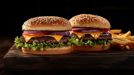 The Delicious Cheese Burger Pair