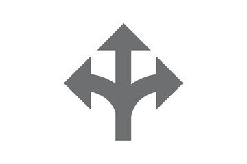 Three way arrows icon