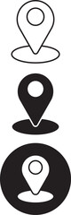 pin location icon design pack