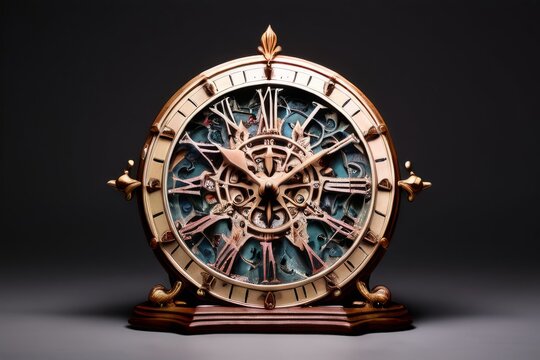 14 sentiment sundial clock like display with emotions instead of
