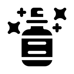 perfume bottle glyph icon