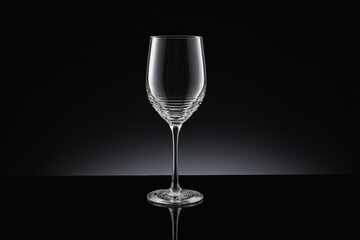 a close up of a wine glass on a black surface