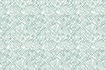 Minimalistic geometric seamless pattern with diagonal green lines creating a grid-like structure on a white background. Ideal for modern design projects.