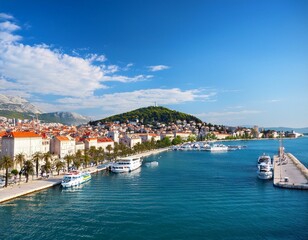 Fototapeta premium Old town of Split in Dalmatia, Croatia.