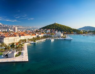 Obraz premium Old town of Split in Dalmatia, Croatia.