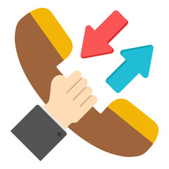 Premium download icon of call diversion