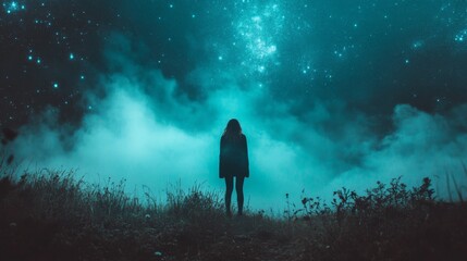 Solitude Under a Starry Night