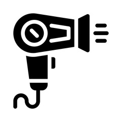 hair dryer glyph icon