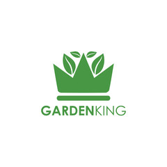 Garden King Logo Simple Vector