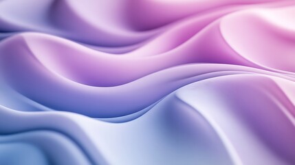 Obraz premium Close-up Photo: Softly Draped Pastel Fabric Mockup, Smoothly Flowing Textures. AI Generated