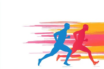 Featuring a sleek and modern design, this track and field wallpaper presents a captivating silhouette of an athlete, embodying the spirit of competition and athletic excellence. The minimalist