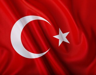 Realistic Turkey flag high quality