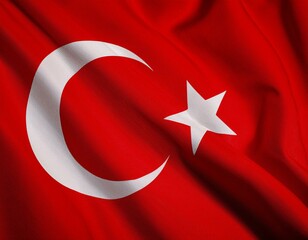 Realistic Turkey flag high quality