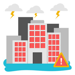 Thunderstorm icon in perfect design