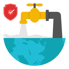 Perfect design icon of world water day