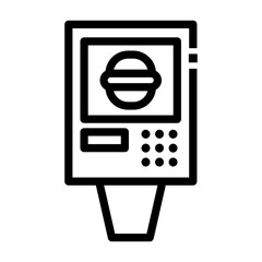 drive thru fast food Line Icon