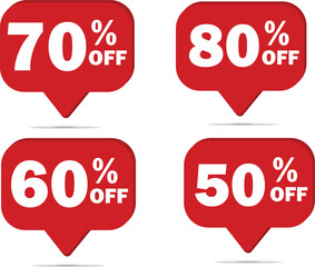Offer Tag, Discount Tag, Special Offer, Big Sale, Supper Sale Vector Illustration