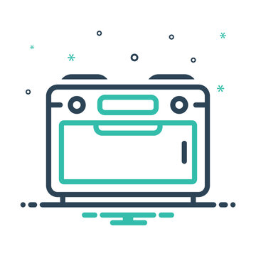 recommend clip art: Mix icon for oven