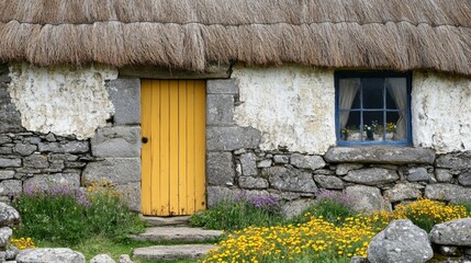 Charming Yellow Door Cottage with Lush Garden