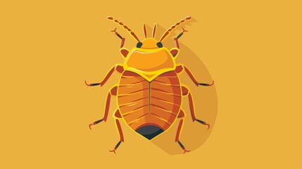 Bed Bug Vector Isolated Flat Illustration
