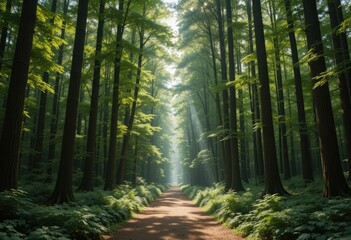 Obraz premium morning in the forest