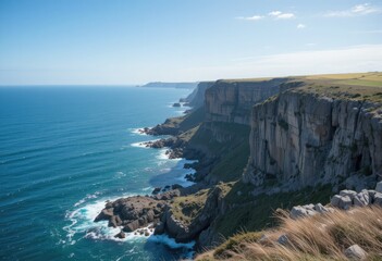 cliffs of moher at the coast