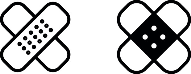 "Minimalist Medical Patch Icon Vector Design"