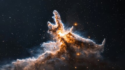 Obraz premium Exploring cosmic phenomena the mystic nebulae in space imagery