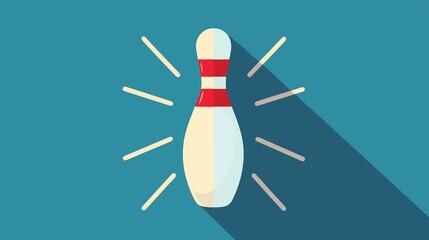 Bowling Pin Icon Vector Illustration