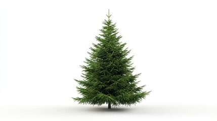 Fototapeta premium 3d rendered christmas tree isolated on white background