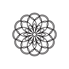 Ornamental luxury mandala pattern . Circular pattern in the form of a mandala .
